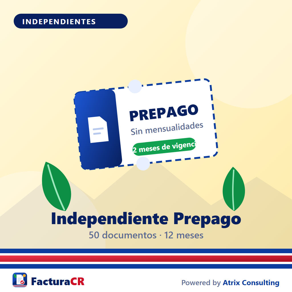 [FE-INDEPENDIENTE_PREPAGO] Facturación Electrónica — Plan Independiente Prepago