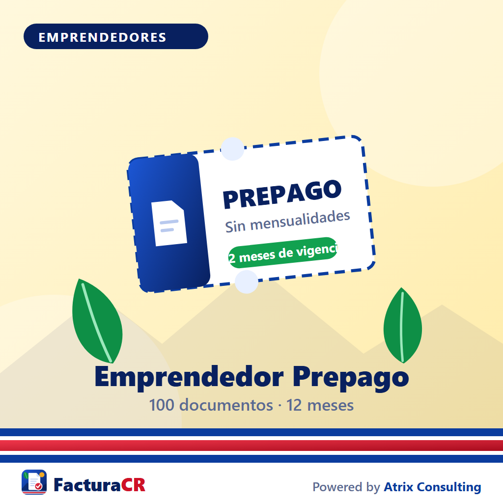 [FE-EMPRENDEDOR_PREPAGO] Facturación Electrónica — Plan Emprendedor Prepago