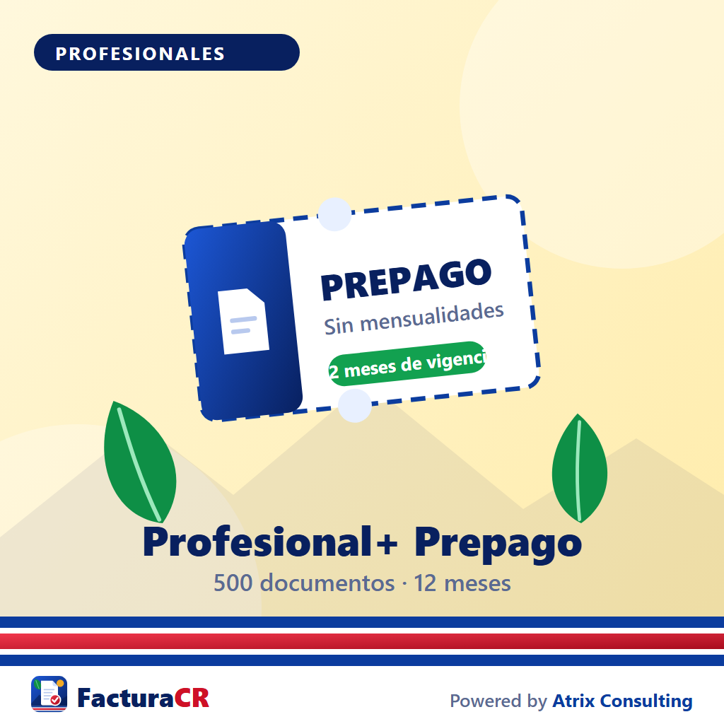 [FE-PROFESIONAL_PLUS_PREPAGO] Facturación Electrónica — Plan Profesional+ Prepago