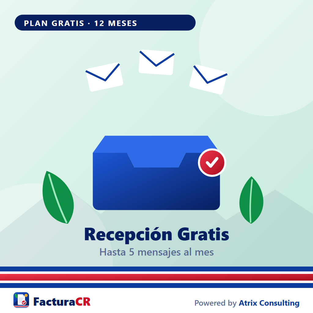 Recepción de Facturas — Plan Gratis (5 mensajes al mes)