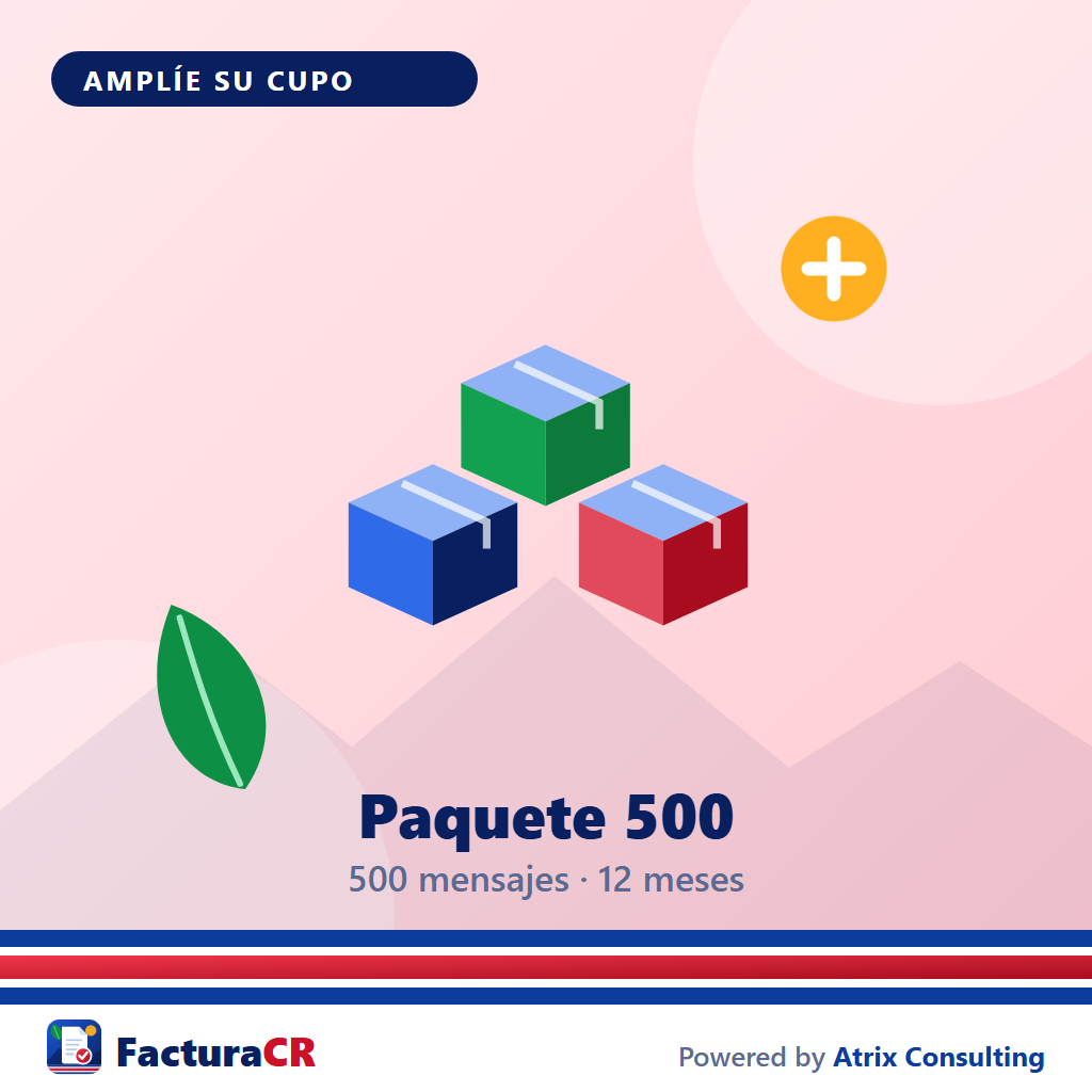 [FE-RECEPCION_PAQUETE_500] Recepción de Facturas — Paquete Adicional 500